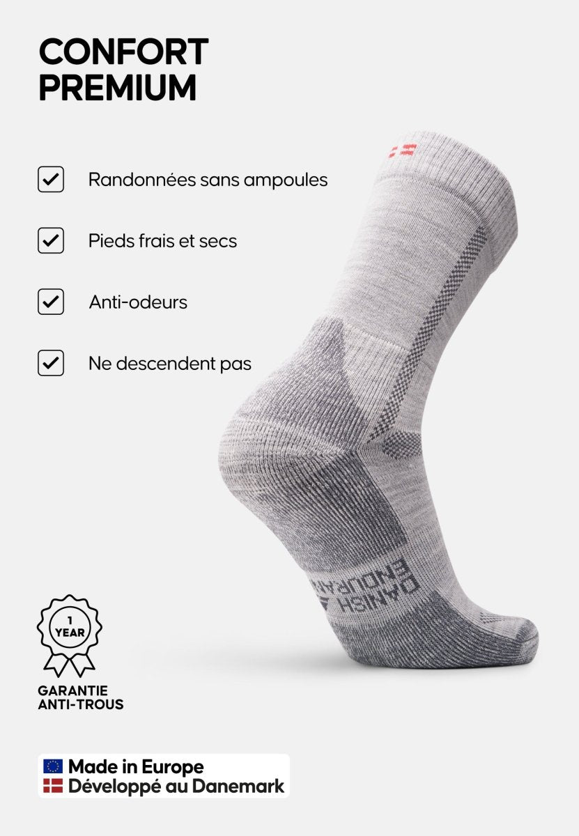 MERINO WOOL HIKING SOCKS - DANISH ENDURANCE