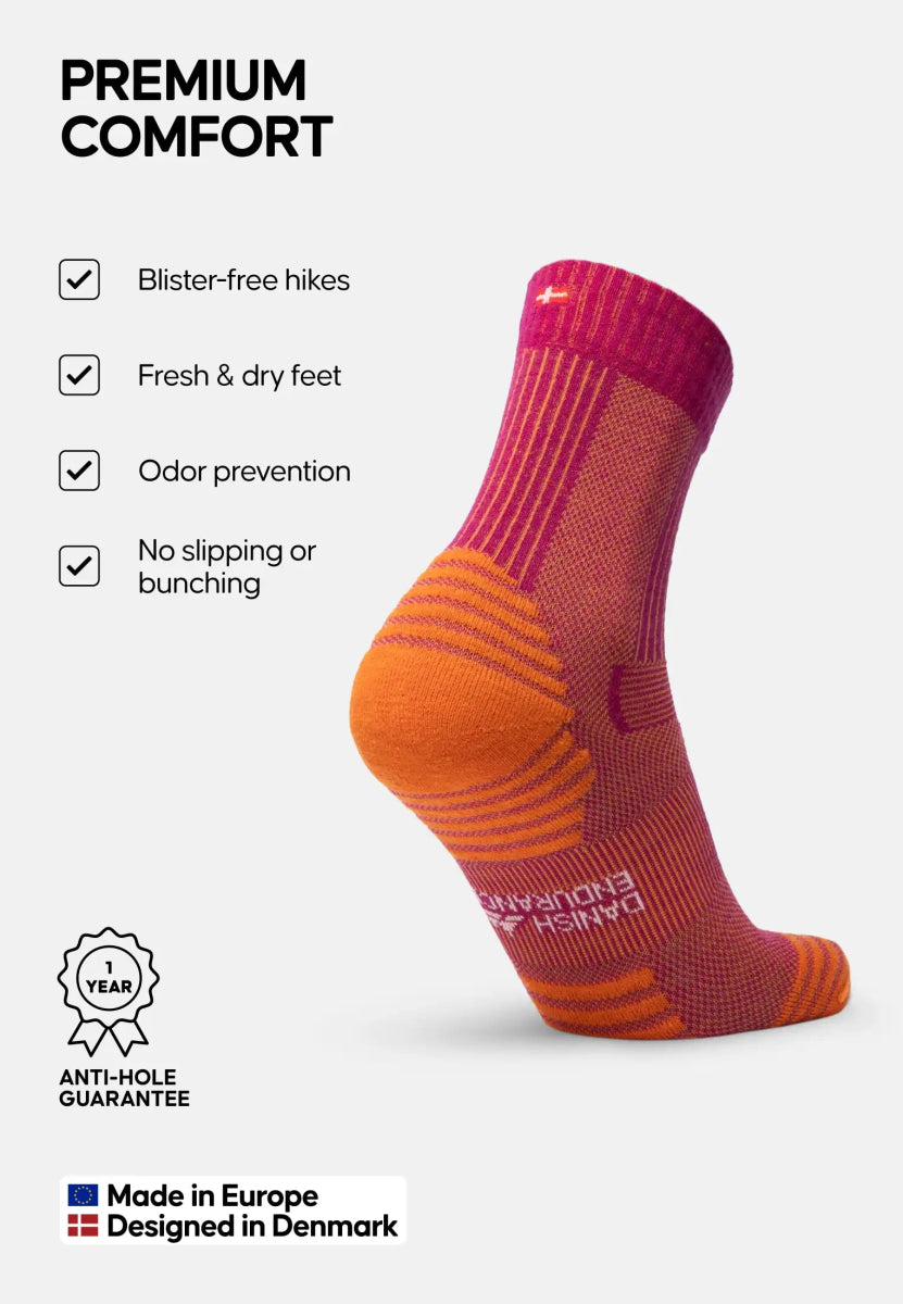 MERINO WOOL HIKING SOCKS LIGHT - DANISH ENDURANCE