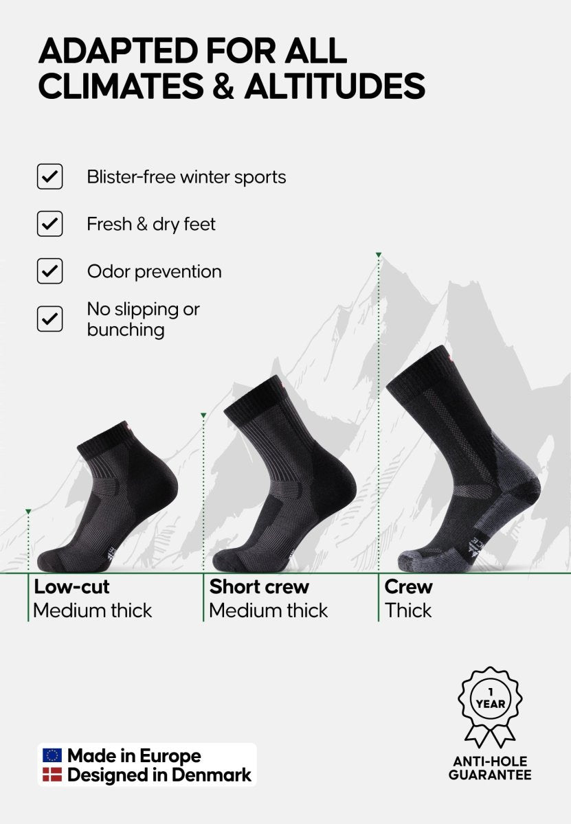 MERINO WOOL HIKING SOCKS SET - DANISH ENDURANCE