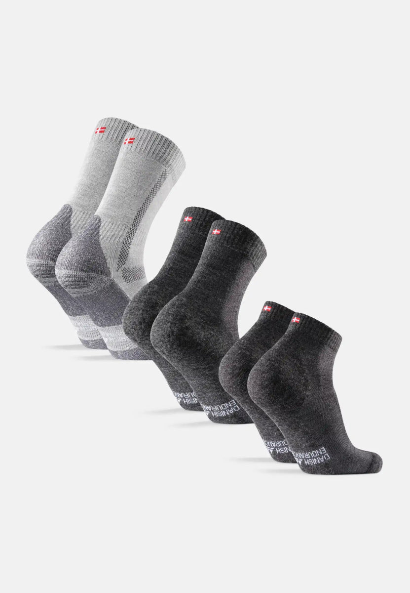 MERINO WOOL HIKING SOCKS SET - DANISH ENDURANCE