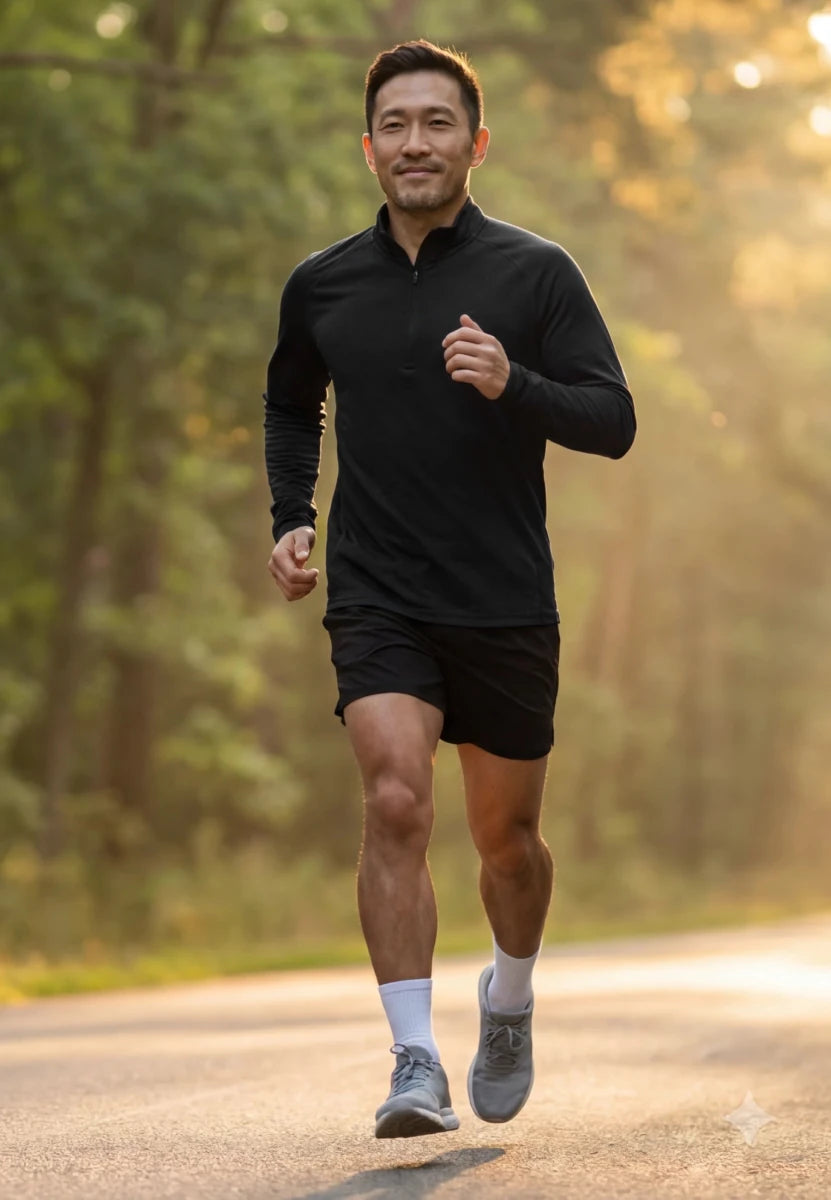 MOMENTUM HALF ZIP RUNNING SHIRT - DANISH ENDURANCE