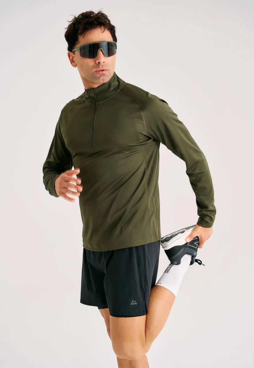 MOMENTUM HALF ZIP RUNNING SHIRT - DANISH ENDURANCE