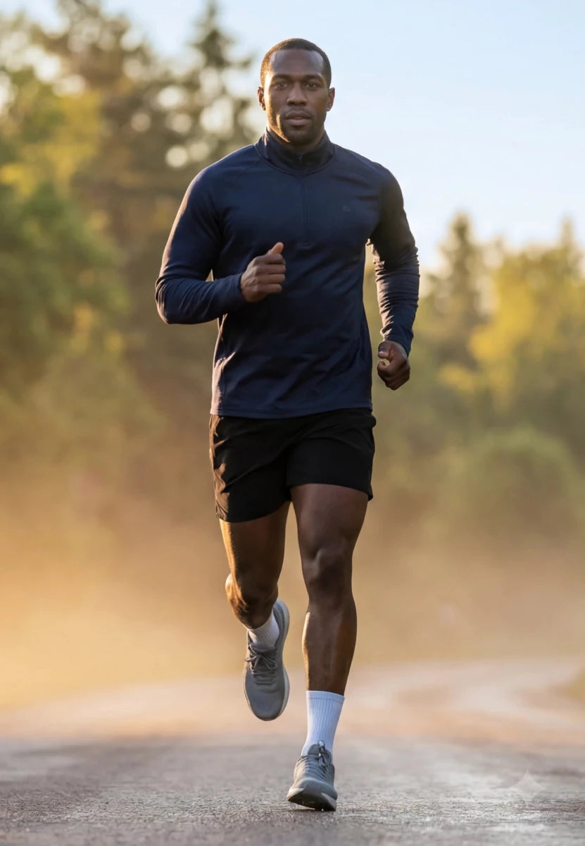 MOMENTUM HALF ZIP RUNNING SHIRT - DANISH ENDURANCE