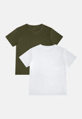 MOMENTUM HARDLOOPSHIRT - Donker Olijfgroen | Wit