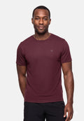 MOMENTUM LAUF T-SHIRT - Schwarz | Bordeaux