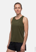 MOMENTUM HARDLOOPTANKTOP - Donker Olijfgroen