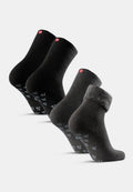 NON-SLIP HEAT SOCKS - Black | Grey
