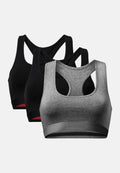 BRALETTE ORGANIC COTTON - Noir | Gris foncé