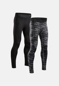 POWER COMPRESSIEBROEK - Zwart | Grijs Camo