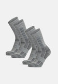 PREMIUM HIKING CREW SOCKS - Dark Grey/Light Grey