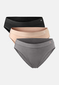 BAMBOO BIKINI - Black | Beige | Dark Grey