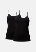 BAMBOO STRAP TOP - Black