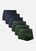 CLASSIC SHORT TRUNKS - Navy Melange | Green Melange