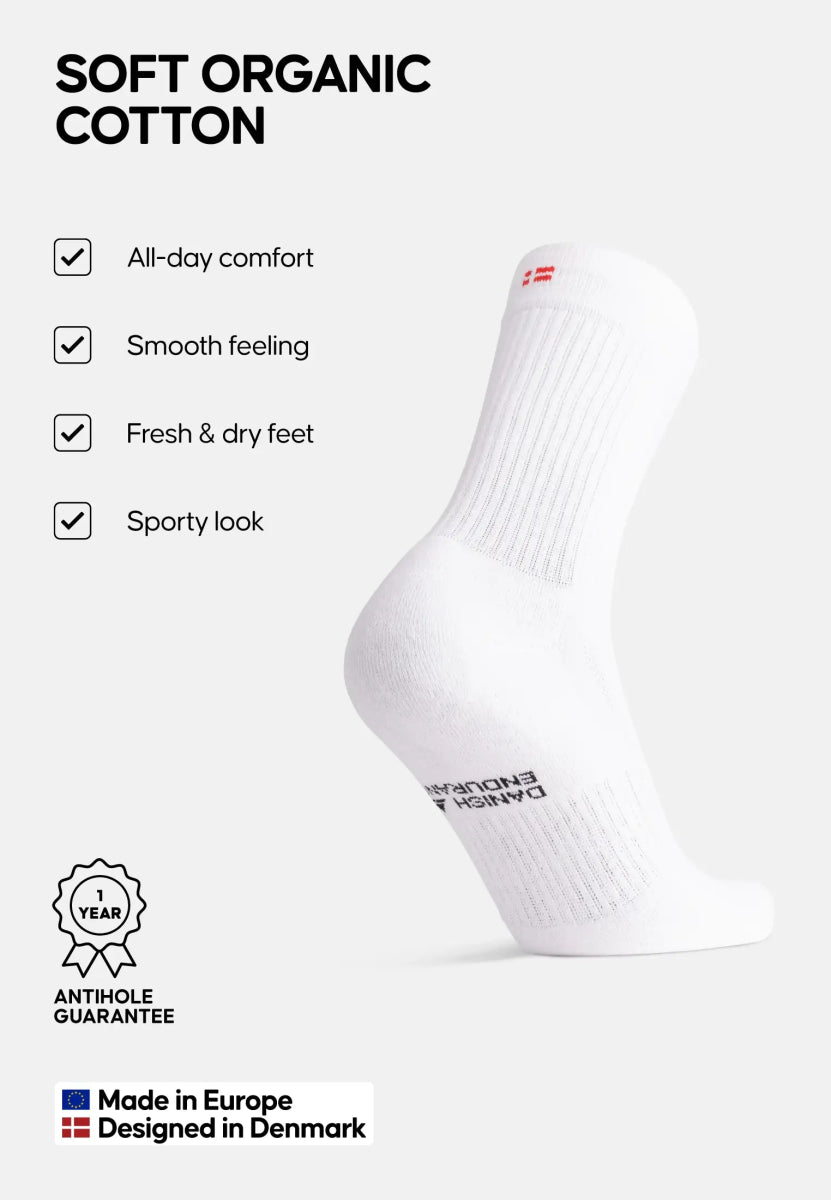 TENNIS SOCKS IN ORGANIC COTTON - DANISH ENDURANCE