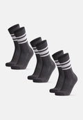 CHAUSSETTES MI-MOLLET TENNIS - Gris/Blanc