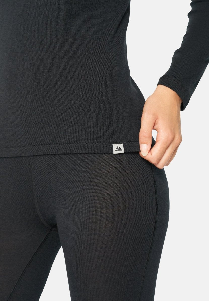 Women's Merino Wool Base Layer Set Charcoal Grey – Merino Tech