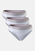 ORGANIC COTTON BIKINI PANTIES (Outlet) - Grey