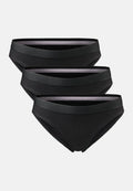 ORGANIC COTTON BIKINI PANTIES (Outlet) - Black