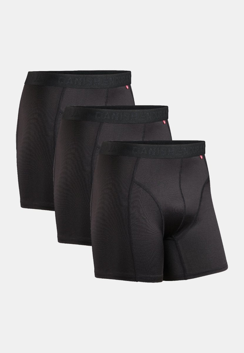 DANISH ENDURANCE Soft Cotton Boxer Briefs, Stretch Fit Underwear for Men,  6-Pack