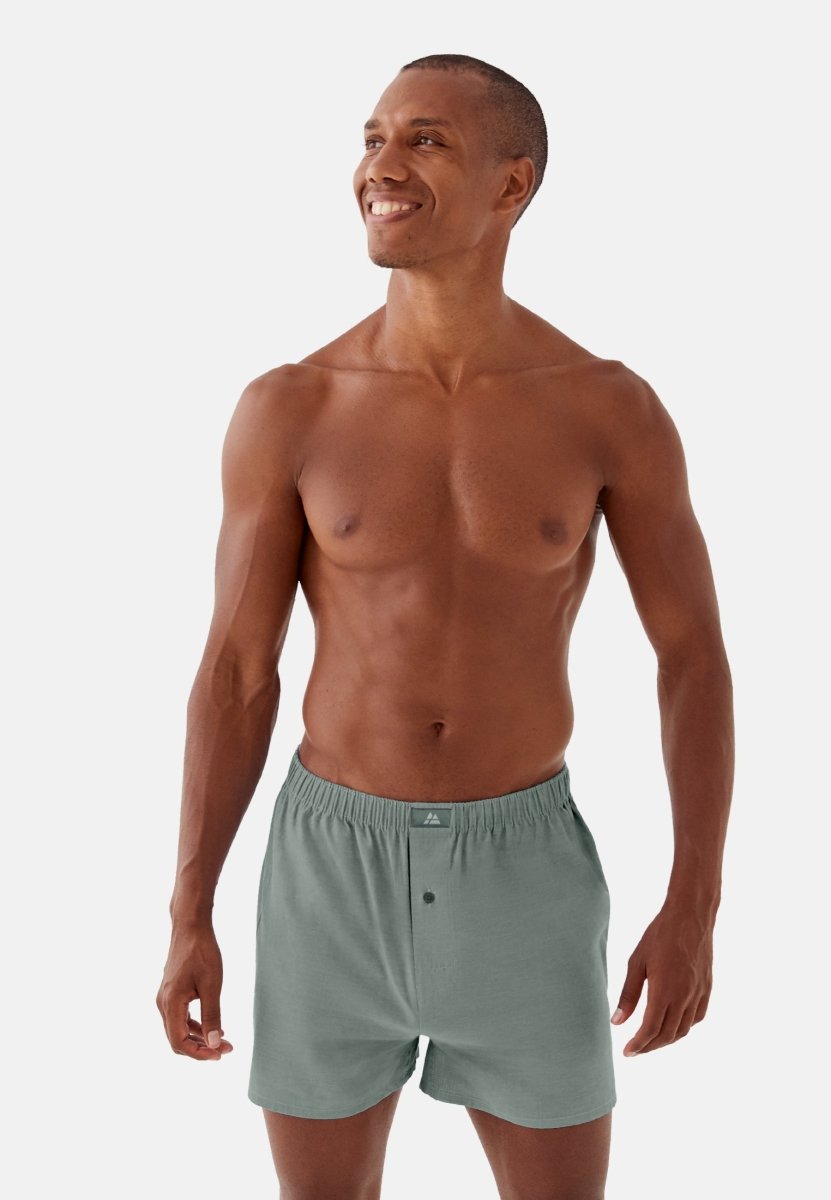 DANISH ENDURANCE 4-Pack Woven Boxer Shorts for Men, Loose Boxers