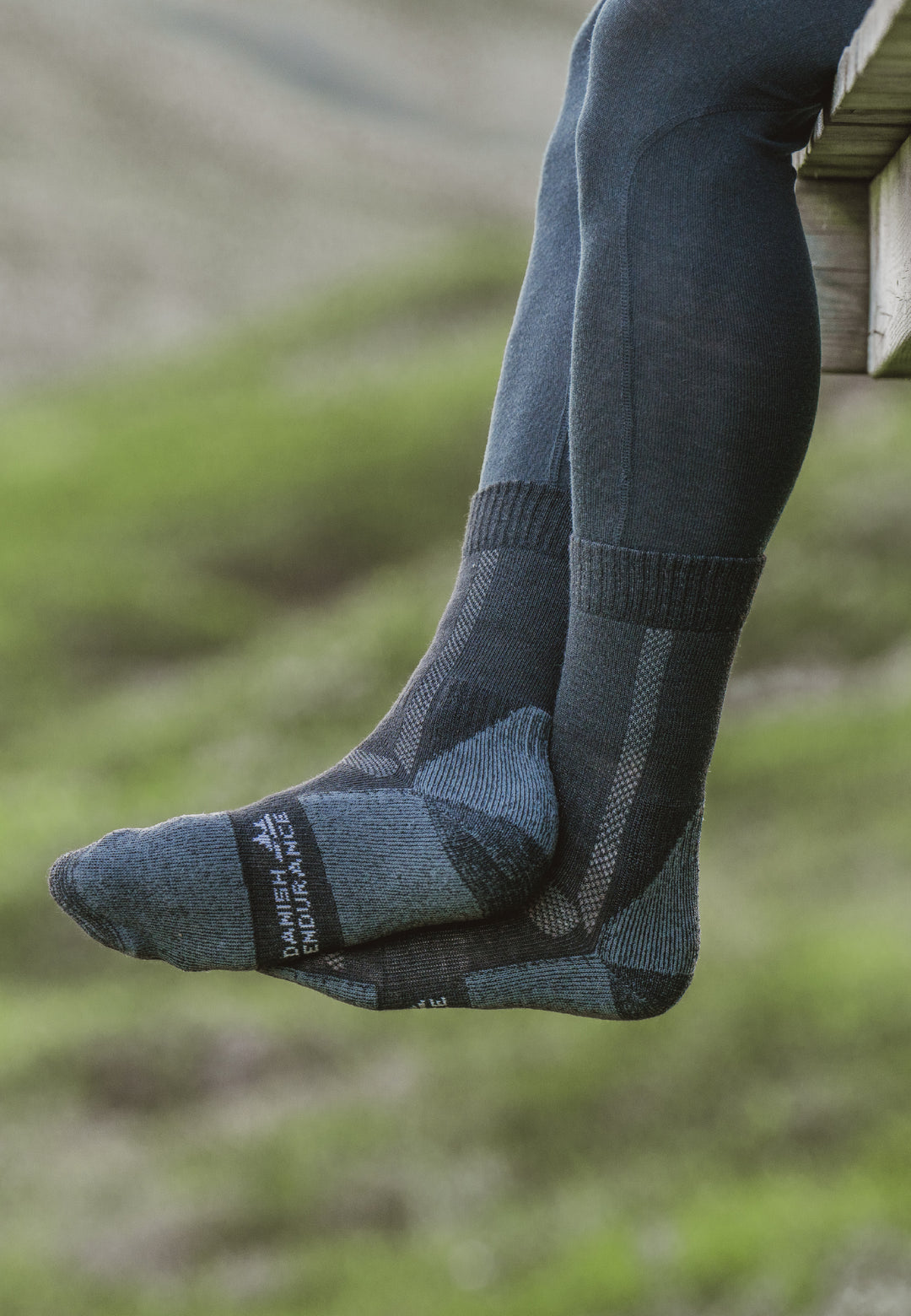 Mi-chaussettes de randonnée en laine mérinos pour hommes, paquet de 2  paires, Copper Sole
