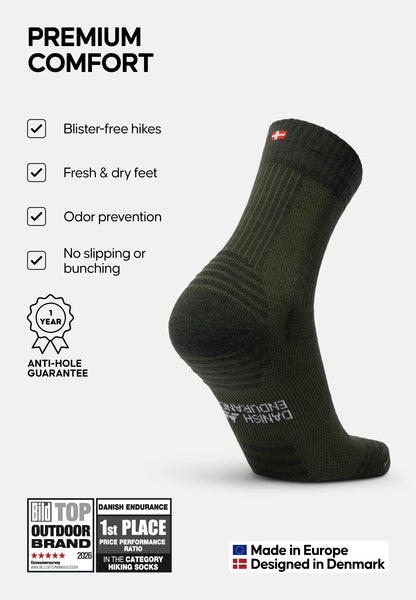 MERINO WOOL HIKING SOCKS LIGHT