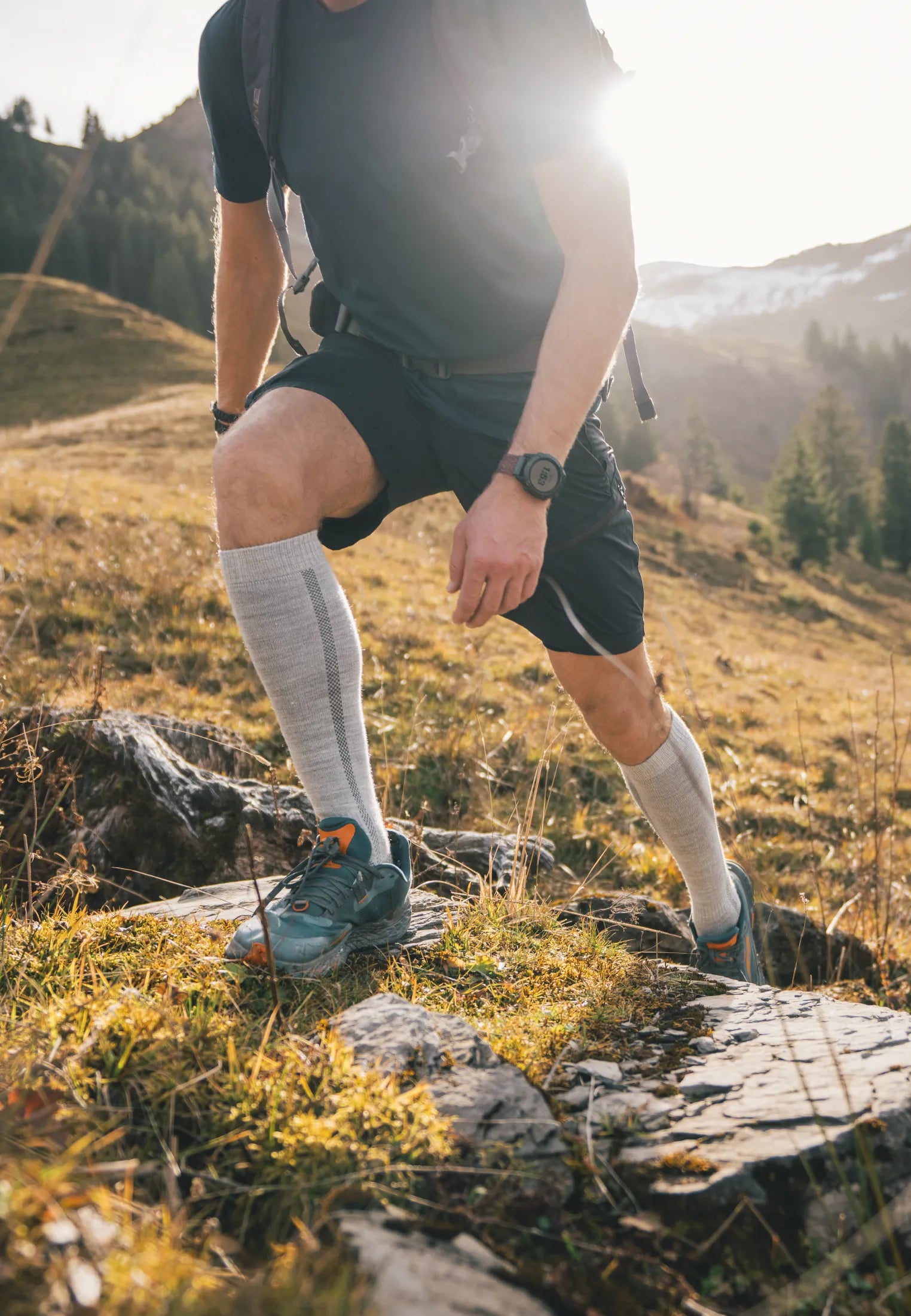 CALCETINES DE EXTERIOR DE MERINO HASTA LA RODILLA