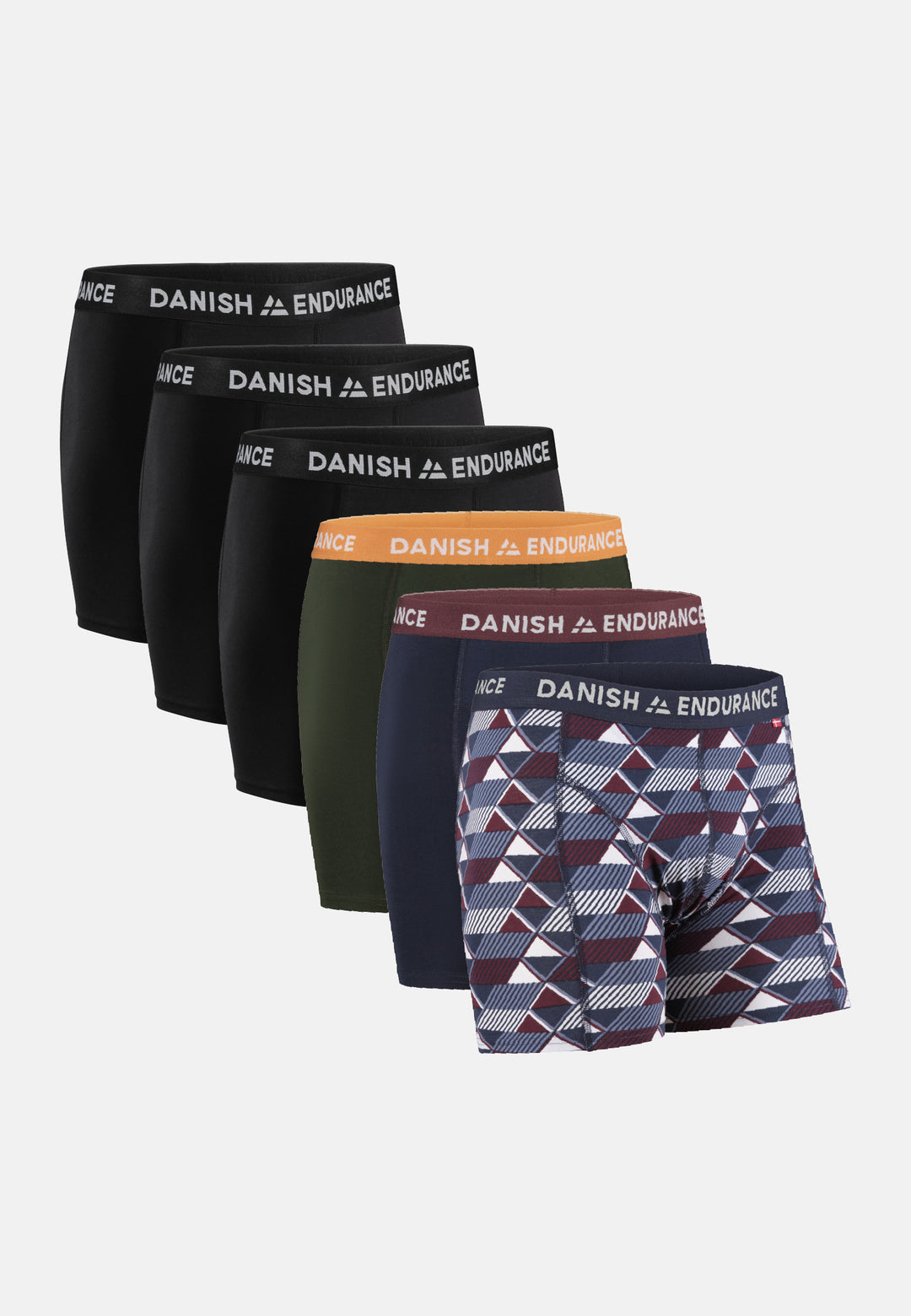 DANISH ENDURANCE 6 Pack Cotton Boxer Shorts, Stretchy & Soft, Classic Fit  Underwear, for Men, Black, Small : : Clothing, Shoes & Accessories