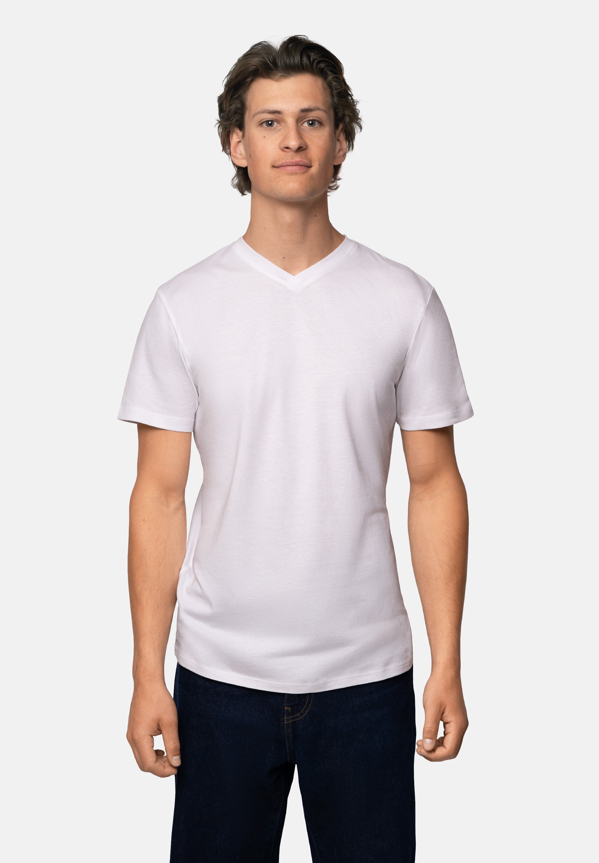 MODAL V-AUSSCHNITT T-SHIRT FÜR HERREN