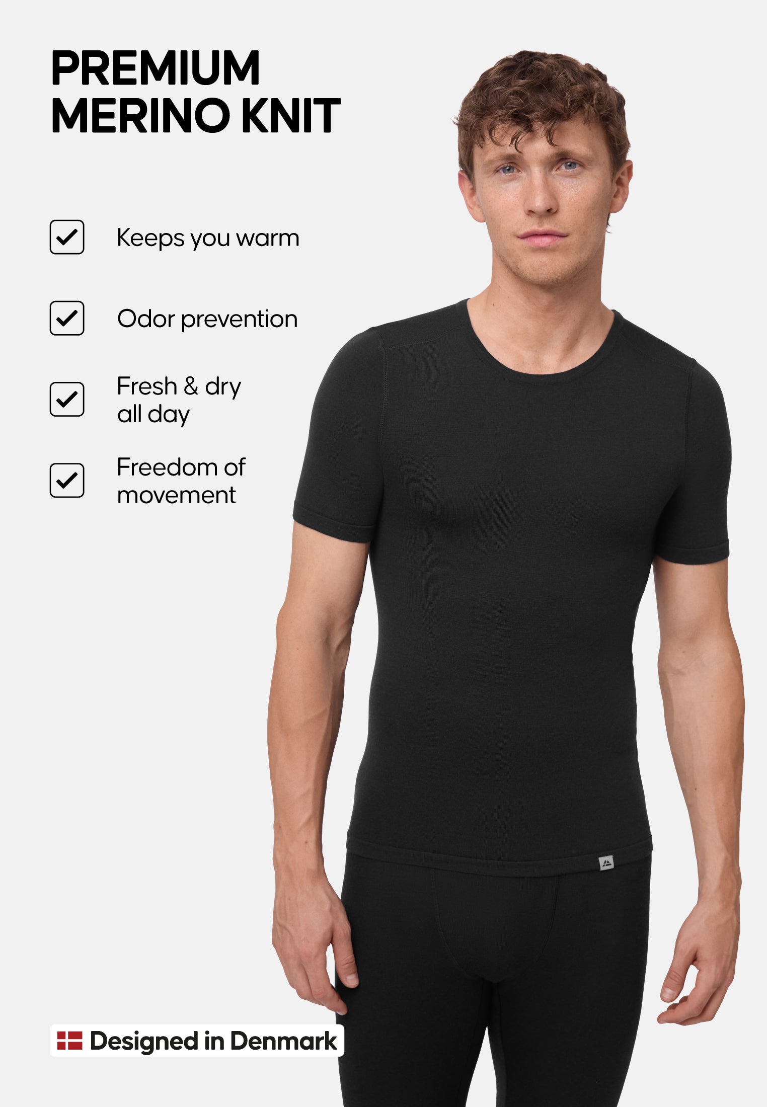 MERINOWOLLE BASELAYER T-SHIRT FÜR HERREN