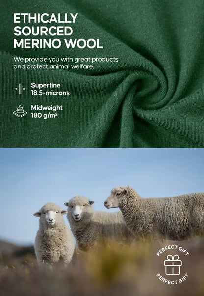 CAMISETA DE MANGA CORTA DE LANA MERINA DE CAPA BASE PARA HOMBRE