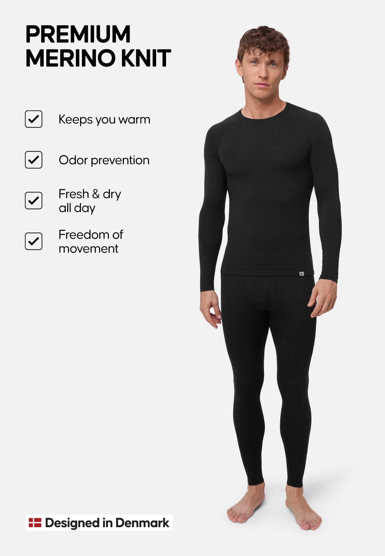 EXTREME BASELAYER SET AUS MERINOWOLLE FÜR HERREN