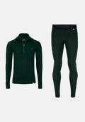 CORE MERINO HALFZIP THERMO SET - Dark Green