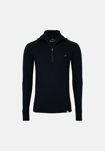 MERINO WOLLEN ONDERLAAG HALF-ZIP SHIRT VOOR HEREN