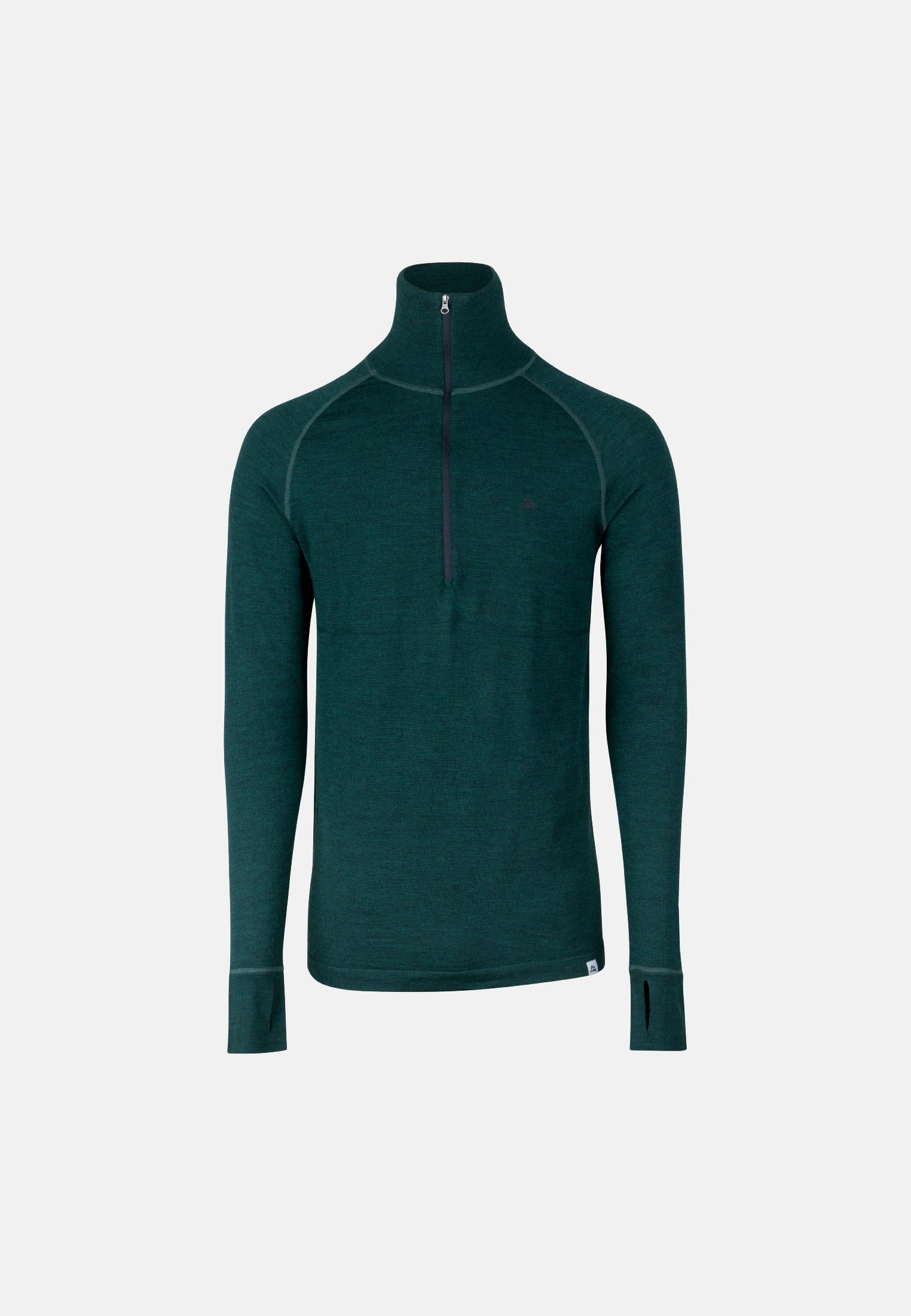 MERINO WOLLEN ONDERLAAG HALF-ZIP SHIRT VOOR HEREN