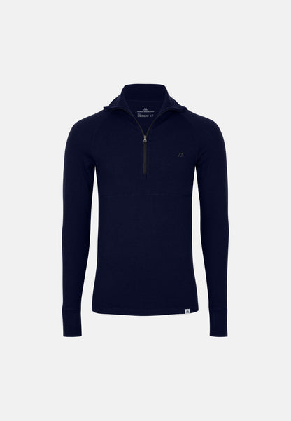 MERINO WOLLEN ONDERLAAG HALF-ZIP SHIRT VOOR HEREN