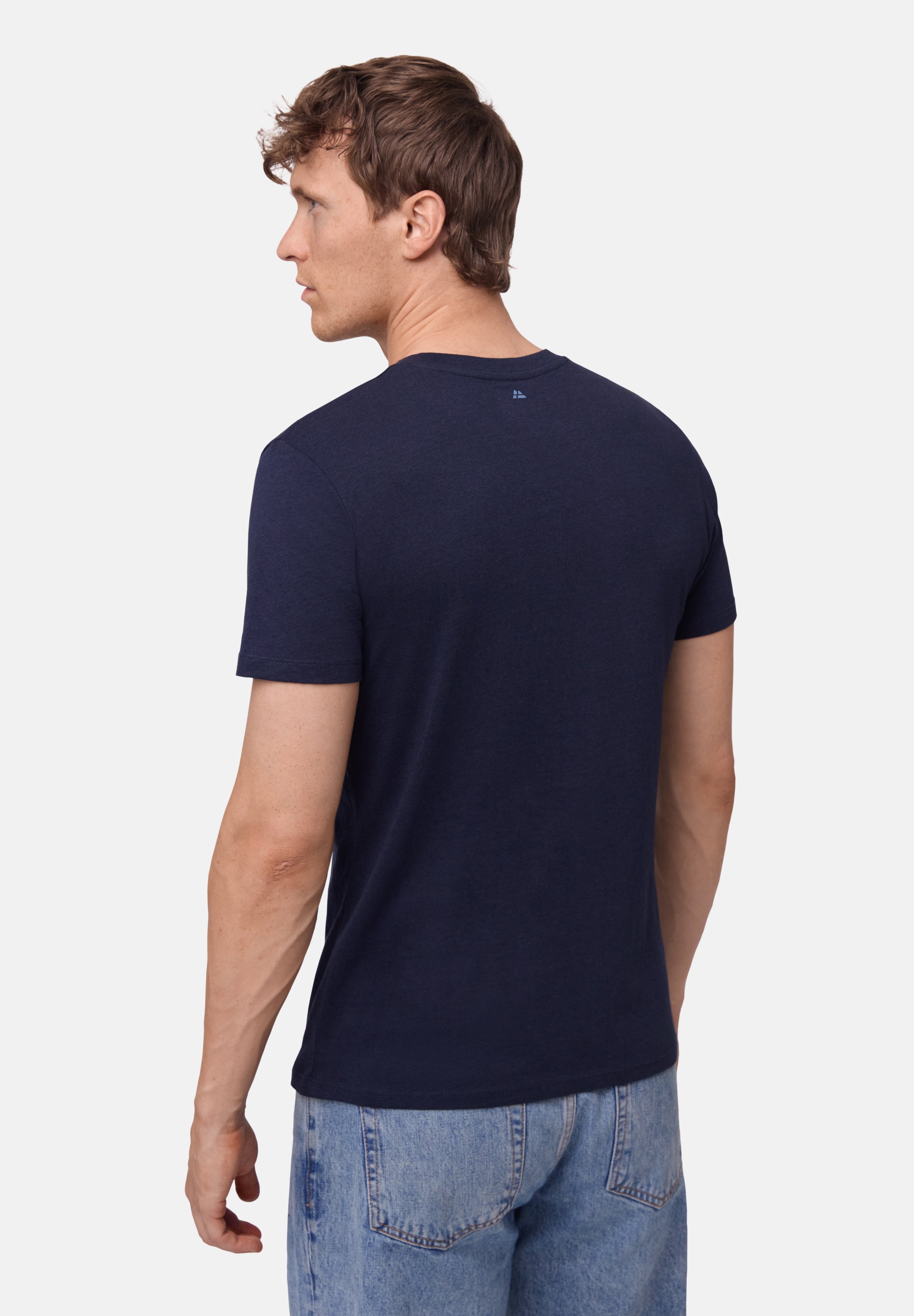 MODAL T-SHIRT MET RONDE HALS VOOR HEREN