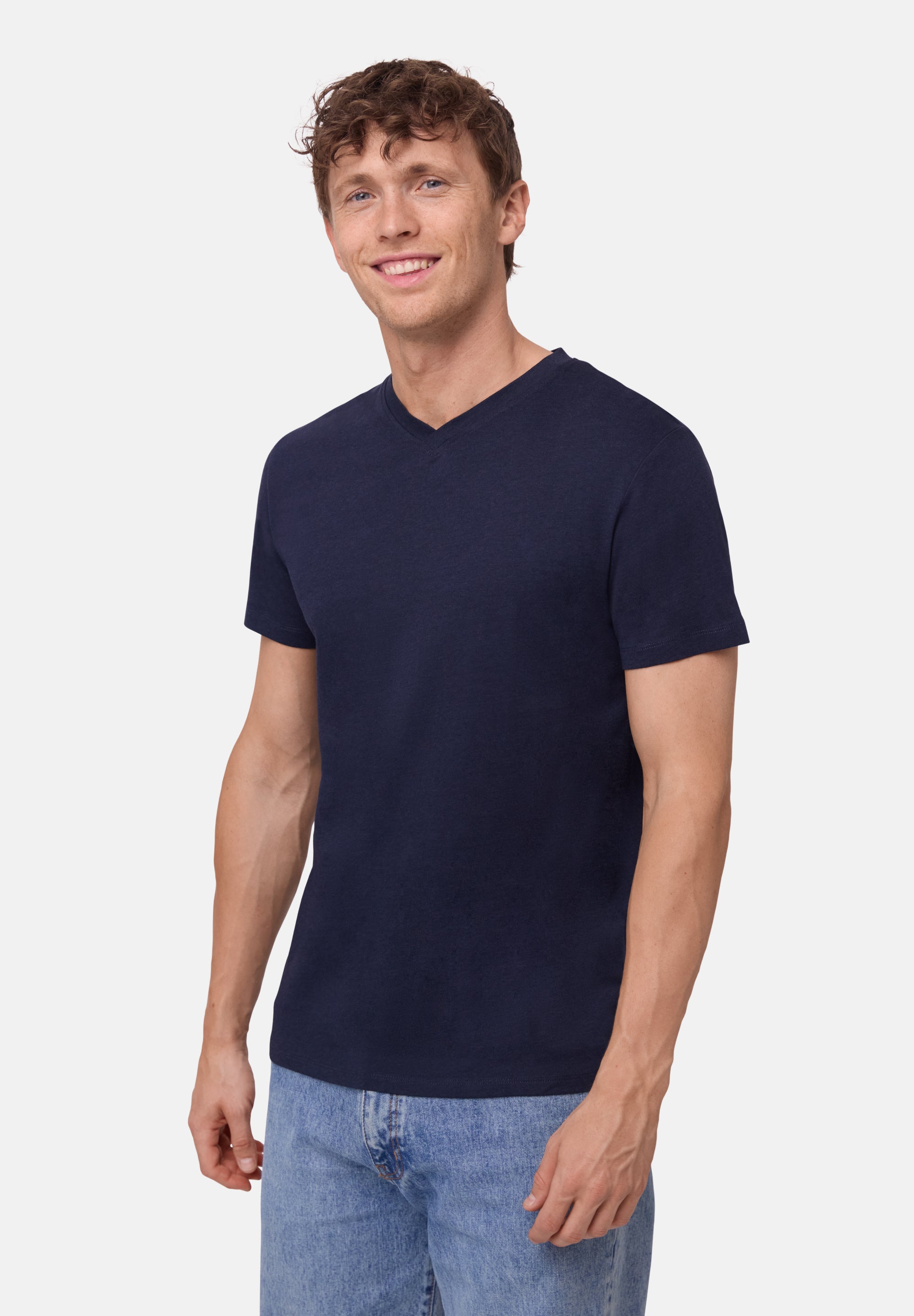 MODAL V-HALS T-SHIRT VOOR HEREN