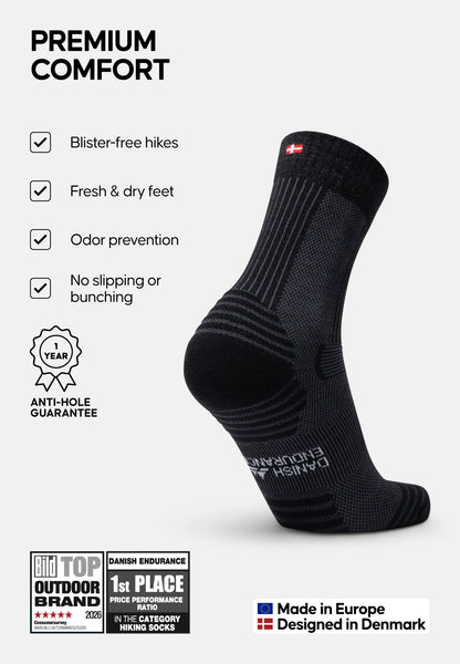 MERINO WOOL HIKING SOCKS LIGHT