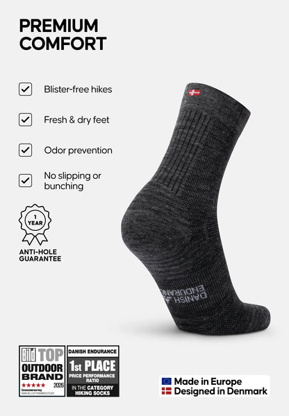 MERINO WOOL HIKING SOCKS LIGHT