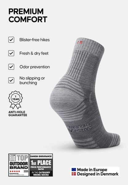 MERINO WOOL HIKING SOCKS LIGHT