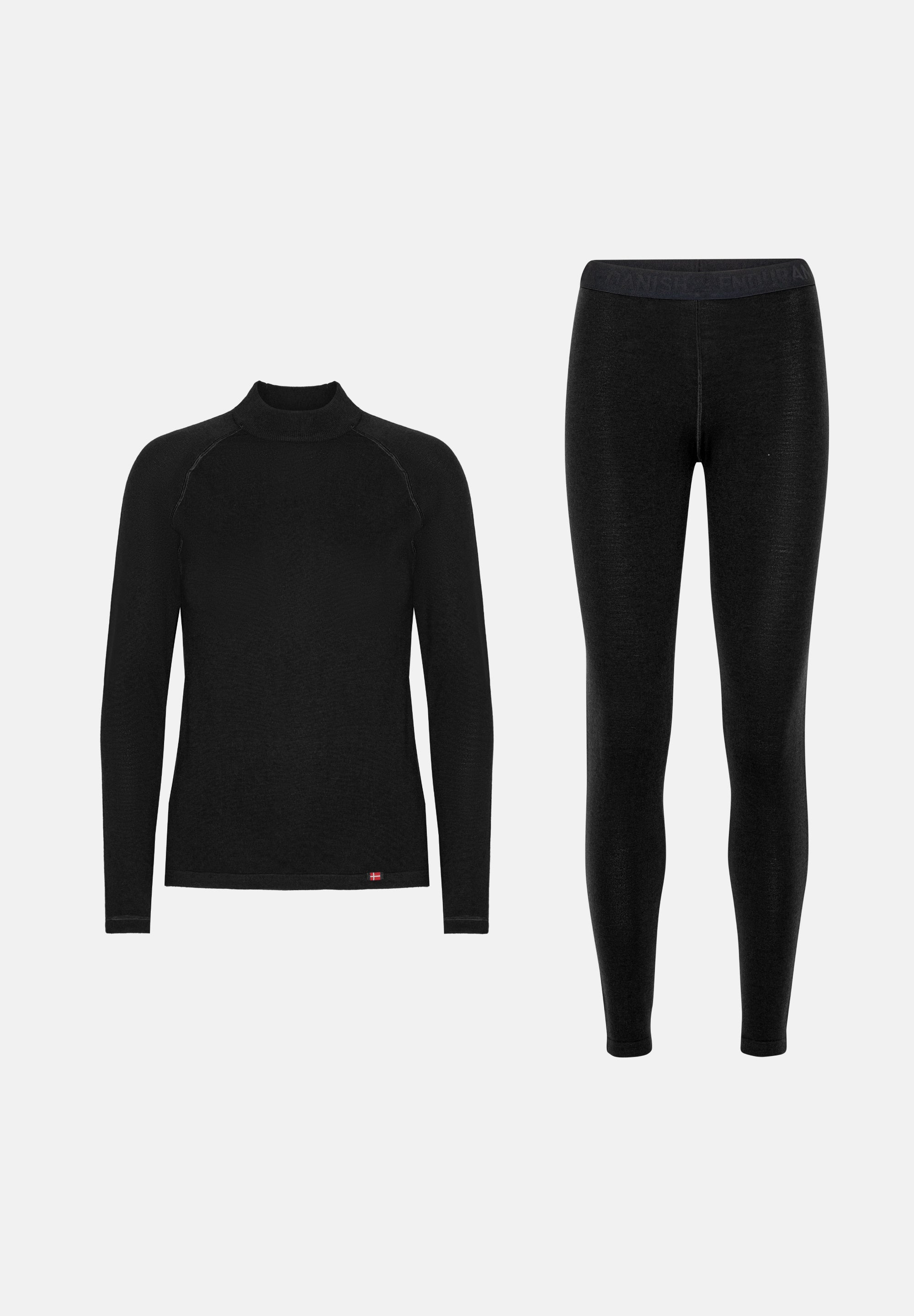 CONJUNTO DE CAPA BASE EXTREMA DE MERINO PARA MUJER