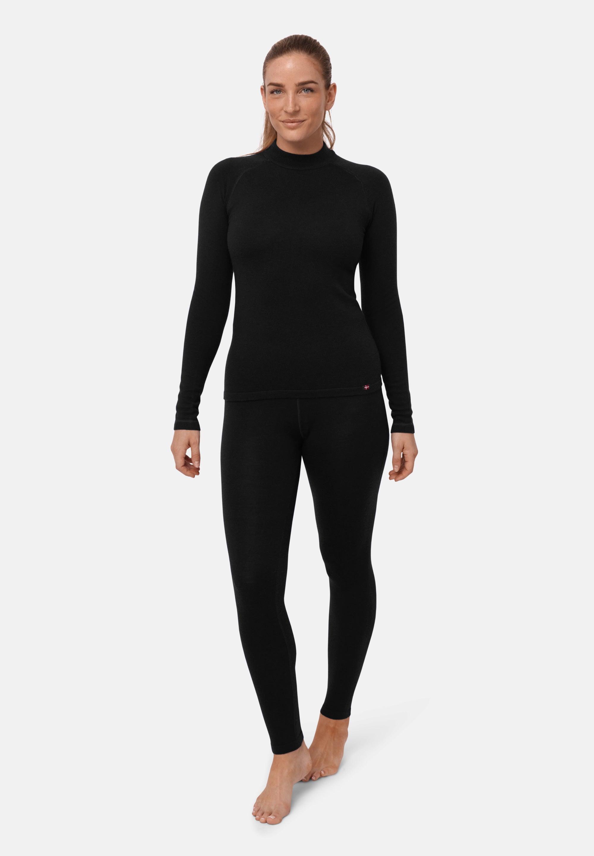 CONJUNTO DE CAPA BASE EXTREMA DE MERINO PARA MUJER