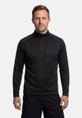 MAGLIA RUNNING HALF ZIP MOMENTUM - Nero