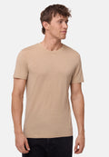 PURE MERINO T-SHIRT - Sandfarben
