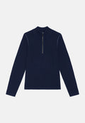 CAPA INTERMEDIA EXTREME MERINO CON MEDIA CREMALLERA - Azul Marino Oscuro