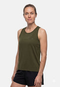 CANOTTA DA RUNNING MOMENTUM - Verde Oliva Scuro