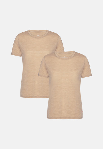 DAMES T-SHIRT VAN 100% MERINOWOL
