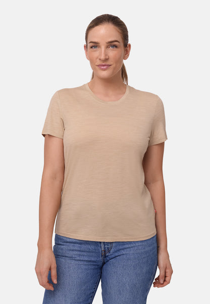 DAMES T-SHIRT VAN 100% MERINOWOL