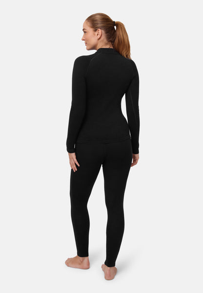 CONJUNTO DE CAPA BASE EXTREMA DE MERINO PARA MUJER